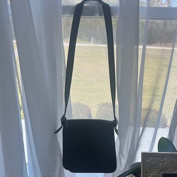 Coach Black Messenger Bag with Textured Finish - Picture 1 of 16